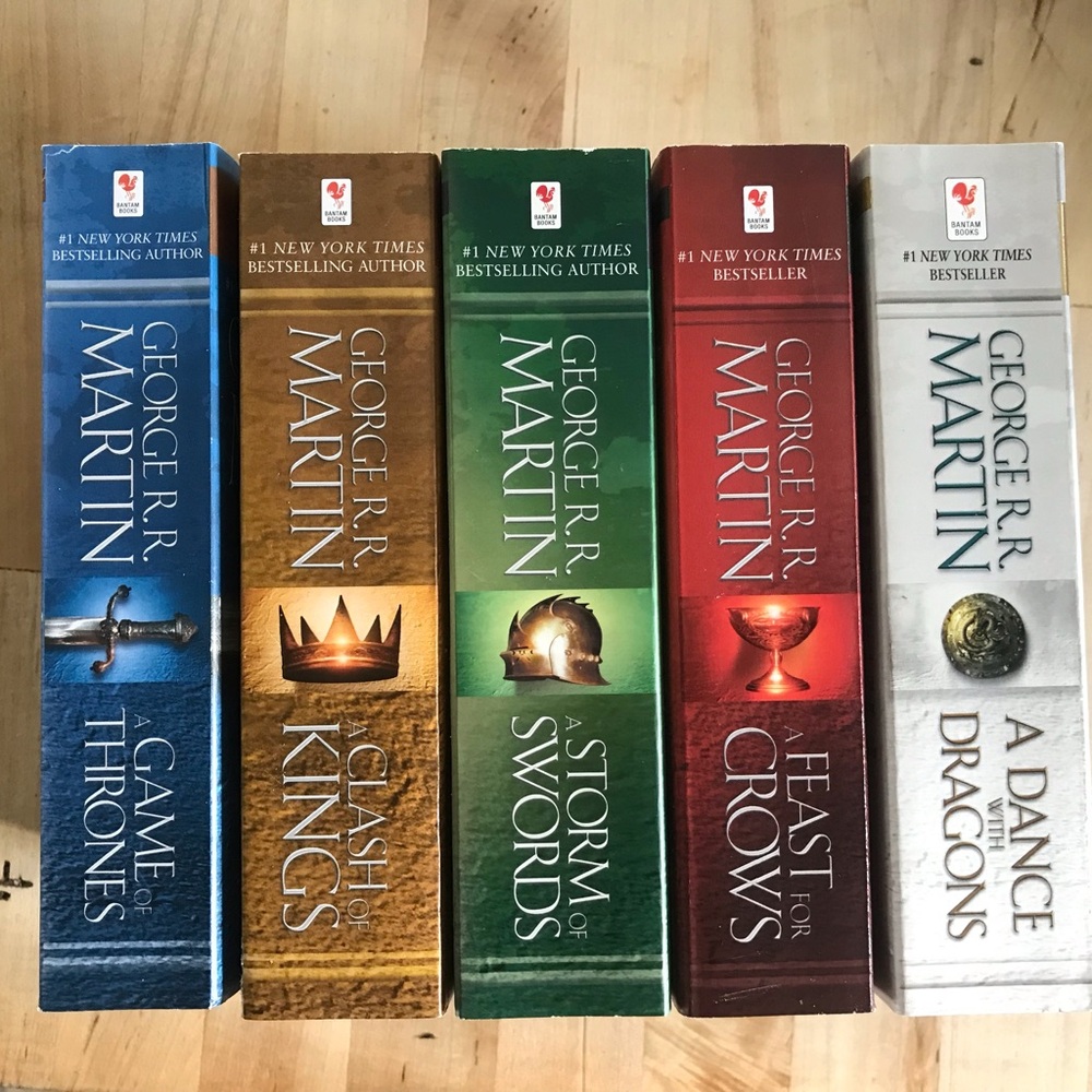 George R.R. Martin A Song of Ice and Fire 5-Book Boxed Set - UNREAD fresh spines